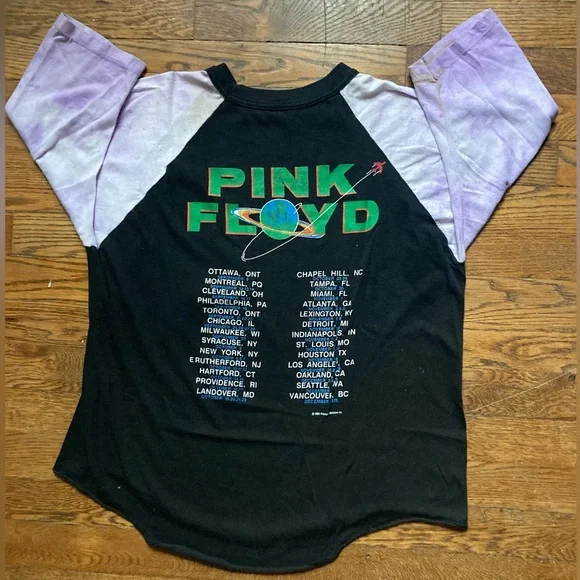 Vtg 1987 PINK FLOYD Darkside of the Moon tour tee - Picture 2 of 5